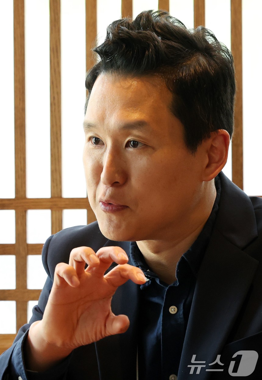 박상완 LG전자 마이컵 컴퍼니 대표가 8일 서울 강성구에 위치한 한 카페에서 뉴스1과 인터뷰를 하고 있다.2025.5.8/뉴스1 ⓒ News1 이동해 기자