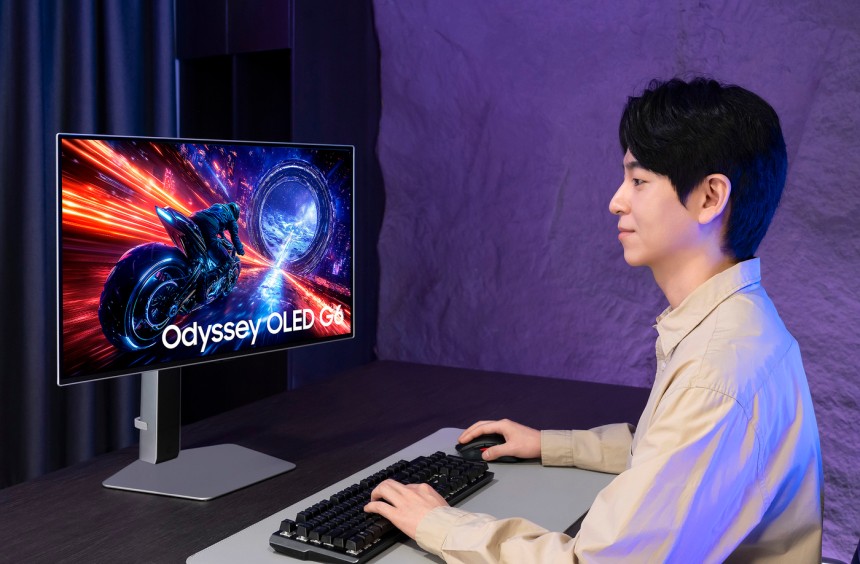 삼성전자 게이밍 모니터 '오디세이 OLED G6'&lt;자료사진&gt;(삼성전자 제공).2025.05.11.