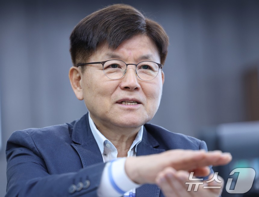 한국영 서울시설공단 이사장이 지난달 29일 서울 성동구 서울시설공단에서 뉴스1과 인터뷰를 갖고 있다.2025.4.29/뉴스1 ⓒ News1 박지혜 기자