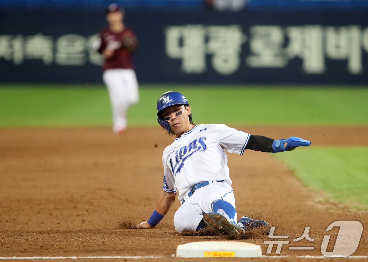 '타율 1위' 삼성 <b>김성윤</b>, <b>햄스트링</b> 부상으로 1군 엔트리 말소