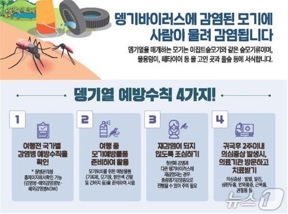 <b>전북</b>서 올 첫 <b>뎅기열 환자 발생</b>…"태국 여행 후 발열 증세"