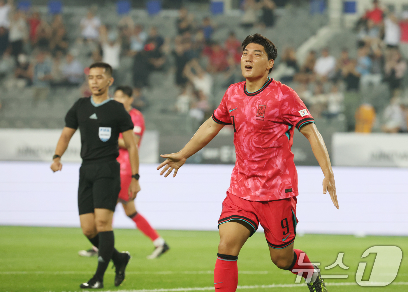 <b>주민규</b>, <b>한일전</b> 최전방 출격…나상호 이동경 날개