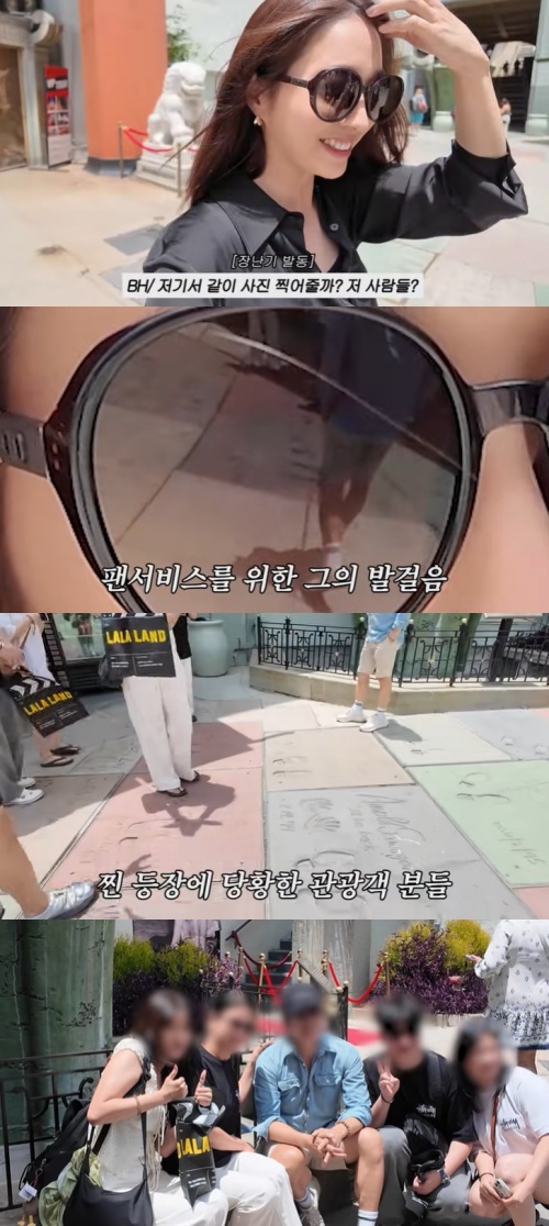 <b>이병헌</b>, <b>이민정 LA</b> 여행서 팬서비스…"사진 찍어주자"