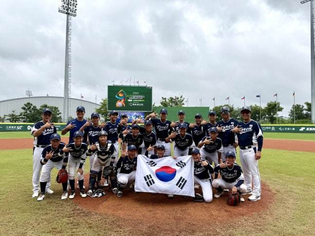 한국 U12 <b>야구 대표팀</b>, 세계유소년선수권 <b>동메달</b>…사상 첫 입상
