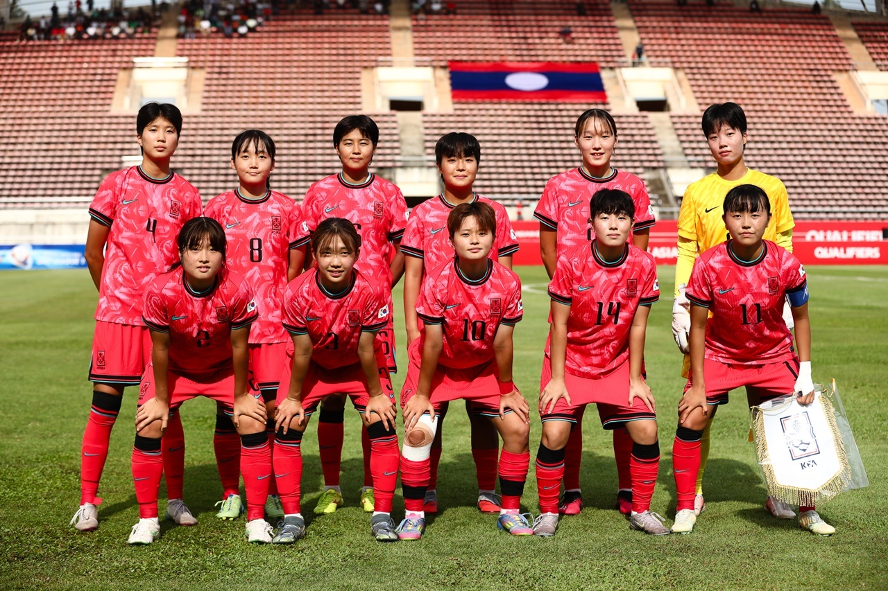 <b>여자</b> U19, 방글라데시에 6-1 완승…3전 전승으로 <b>아시안컵</b> 본선행