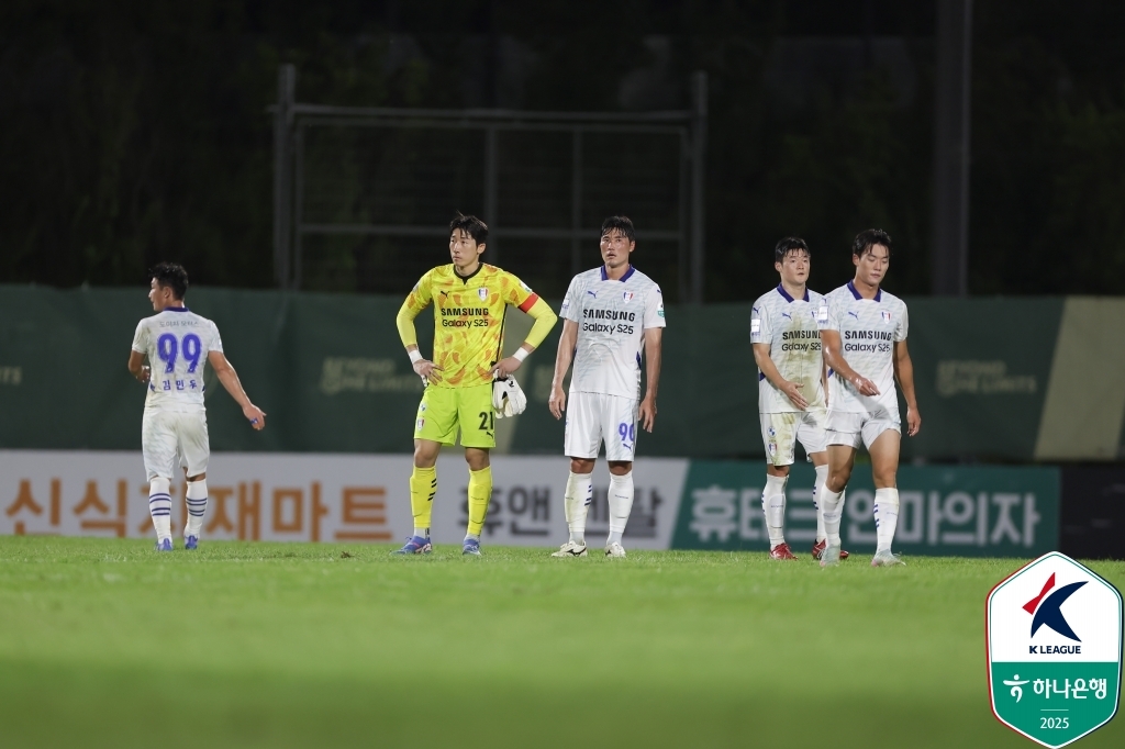 'K리그2 선두' <b>인천</b>·'2위' 수원 나란히 패배…승점 8점 유지