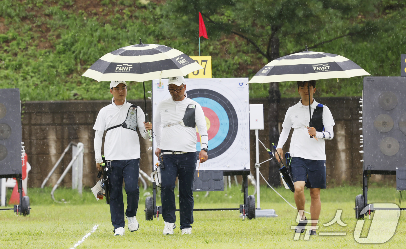 한국 남자 <b>양궁</b>, <b>세계선수권</b> <b>리커브</b> 단체전 결승 진출