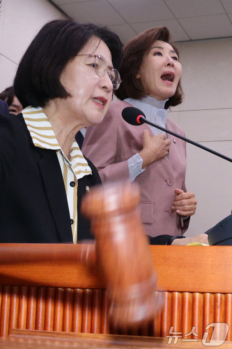 <b>추미애</b>·<b>나경원</b> '<b>법사위 충돌</b>'