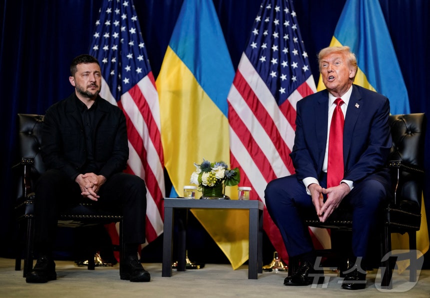 도널드 트럼프 미국 대통령과 볼로디미르 젤렌스키 우크라이나 대통령.  ⓒ 로이터=뉴스1 ⓒ News1