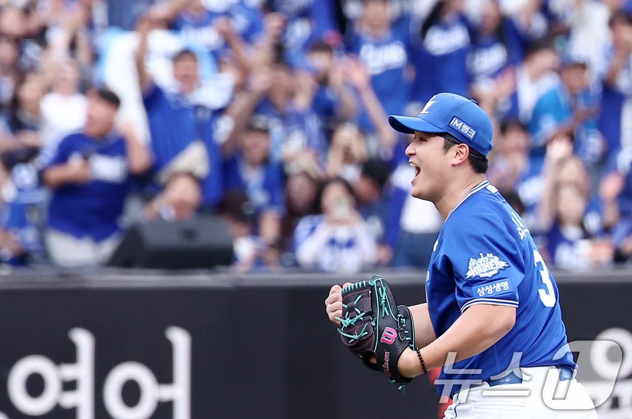 삼성, 한화 <b>7</b>-3 제압…'<b>7이닝</b> 1실점' <b>최원태</b>, 데일리 MVP(종합)[PO2]