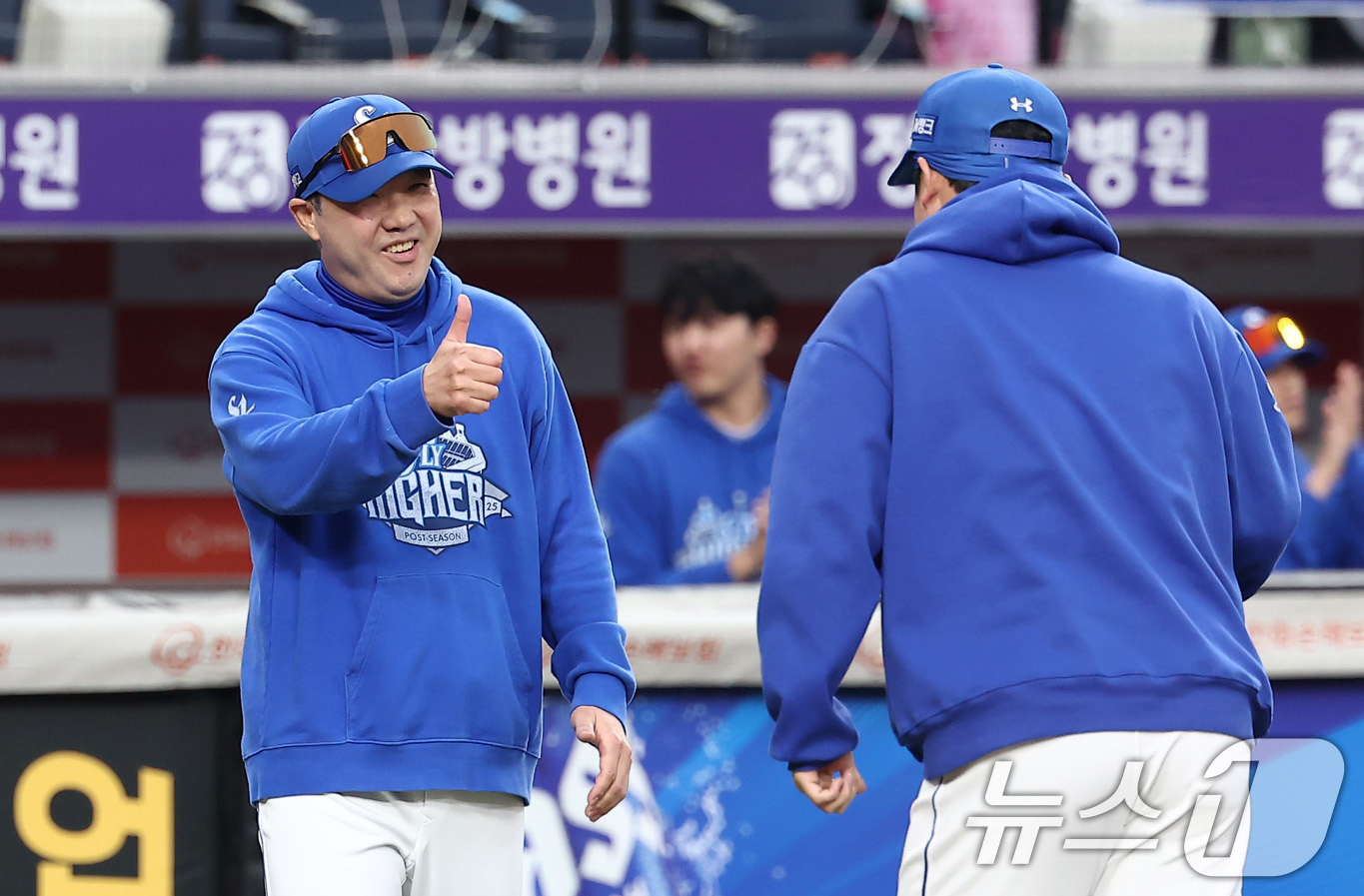'승장' 박진만 삼성 감독 "<b>최원태</b>, 피홈런 후 각성…완벽했다"[PO2]