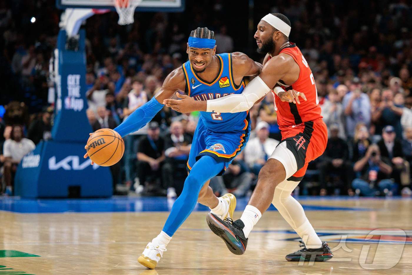 NBA <b>오클라호마시티</b>, <b>개막전</b> <b>휴스턴</b>에 125-124 '진땀승'(종합)
