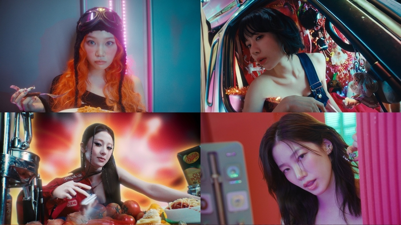 <b>르세라핌</b>, 신곡 '<b>스파게티</b>' MV 공개…과감한 비주얼 변신