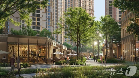 HDC현대산업개발 서울원 상업시설 투시도(HDC현대산업개발 제공) 뉴스1 ⓒ News1