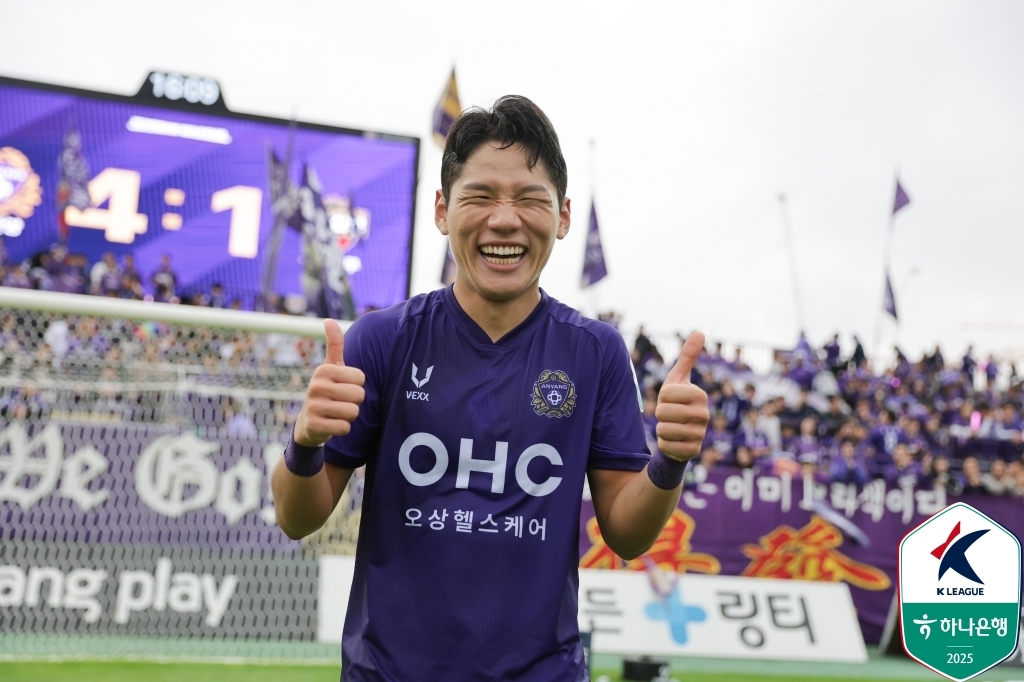 '47초 만에 원더골' 안양 <b>한가람</b>, K리그1 10월의 <b>골</b> 수상