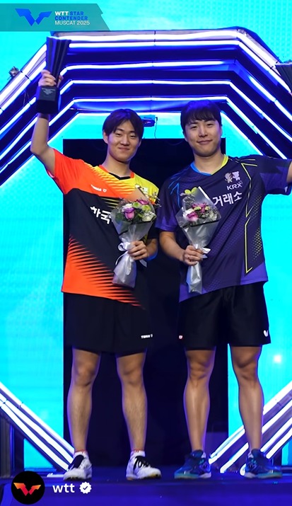<b>탁구 남자복식 임종훈</b>-<b>오준성</b>, WTT 스타 컨텐더 무스카트 우승