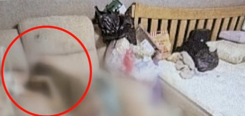 유족이 공개한 구더기 아내가 발견된 장소. (JTBC 뉴스 갈무리)