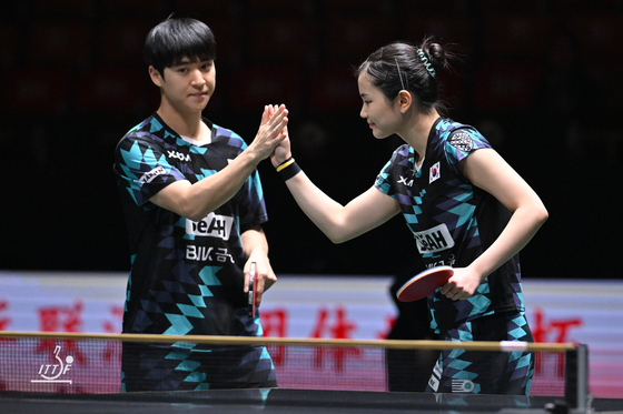 한국 <b>탁구</b>, <b>혼성 단체 월드컵</b> 준결승서 중국에 완패…3-4위전으로