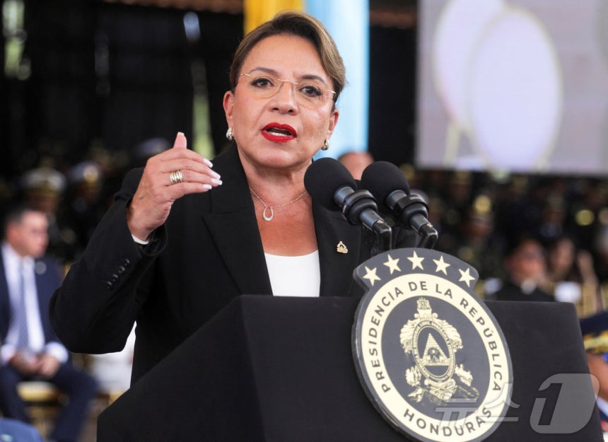 시오마라 카스트로 온두라스 대통령 ⓒ 로이터=뉴스1