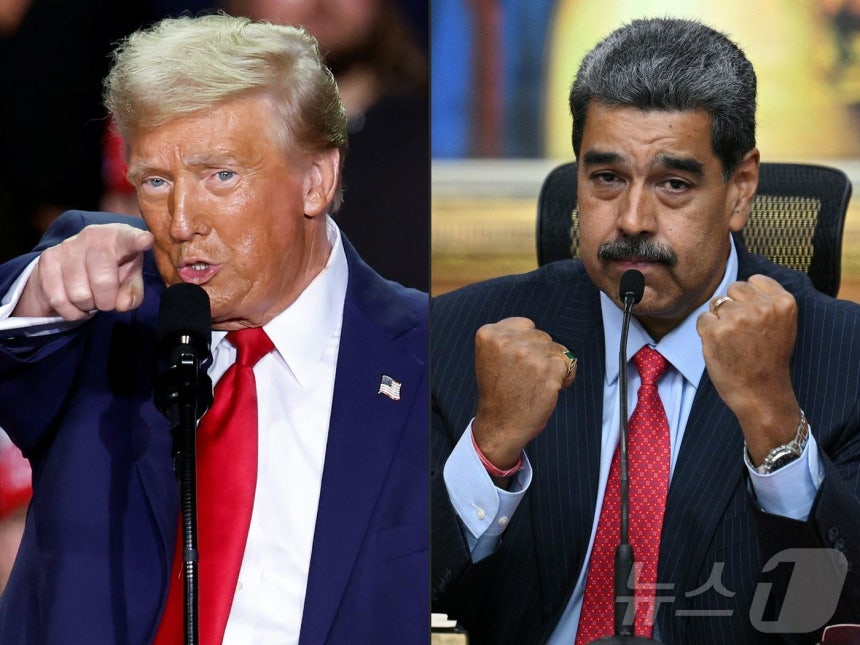 도널드 트럼프 미국 대통령(왼쪽)과 니콜라스 마두로 베네수엘라 대통령.(자료사진) ⓒ AFP=뉴스1 ⓒ News1 강민경 기자