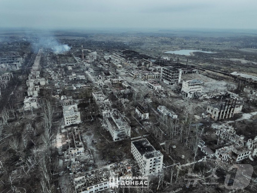 전쟁으로 황폐화한 돈바스 도네츠크 지역.2025.01.29 ⓒ AFP=뉴스1 ⓒ News1 이지예 객원기자