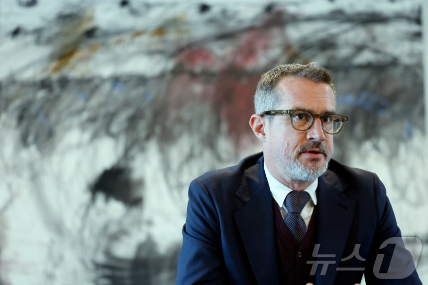 예르네이 뮐러 주한 슬로베니아 대사가 11일 오후 서울 용산구 주한 슬로베니아 대사관에서 뉴스1과 인터뷰를 하고 있다.ⓒ News1 박정호 기자