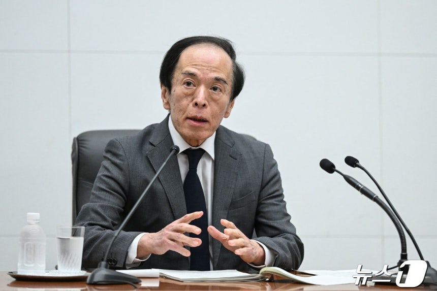 우에다 가즈오 일본은행 총재.ⓒ AFP=뉴스1 ⓒ News1 정지윤기자