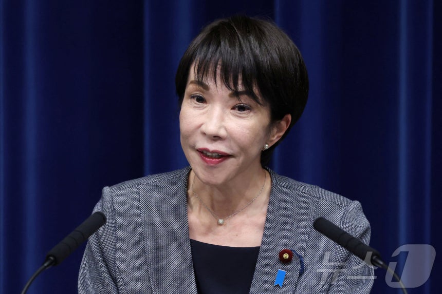 기자회견하는 다카이치 사나에 일본 총리.2025.12.17 ⓒ 로이터=뉴스1 ⓒ News1 이지예 객원기자