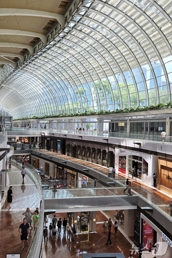 마리나베이샌즈 쇼핑몰 전경ⓒ News1