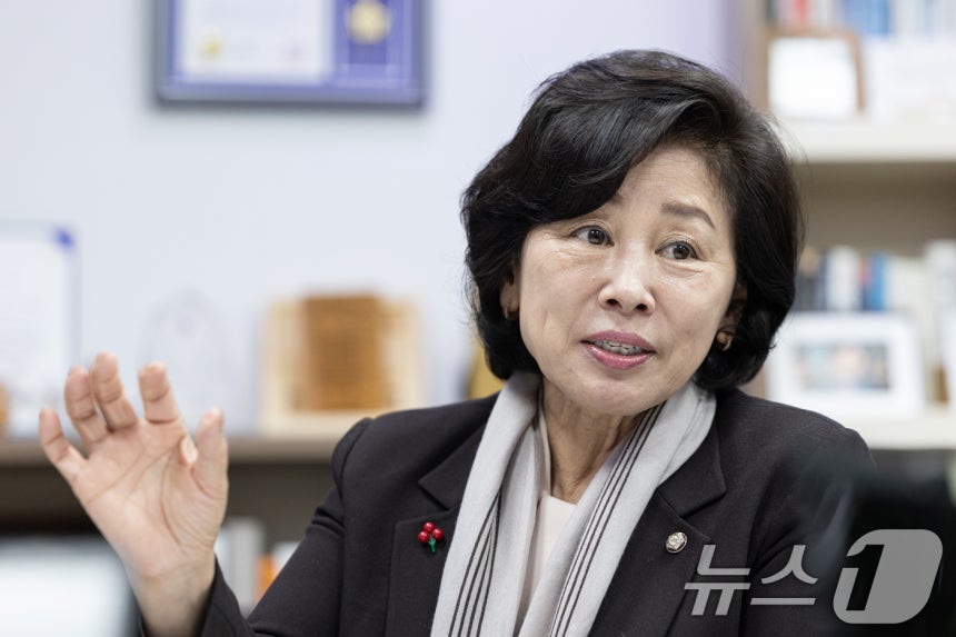 남인순 더불어민주당 의원이 29일 서울 여의도 국회 의원실에서 뉴스1과 인터뷰하고 있다.2025.12.29/뉴스1 ⓒ News1 이승배 기자