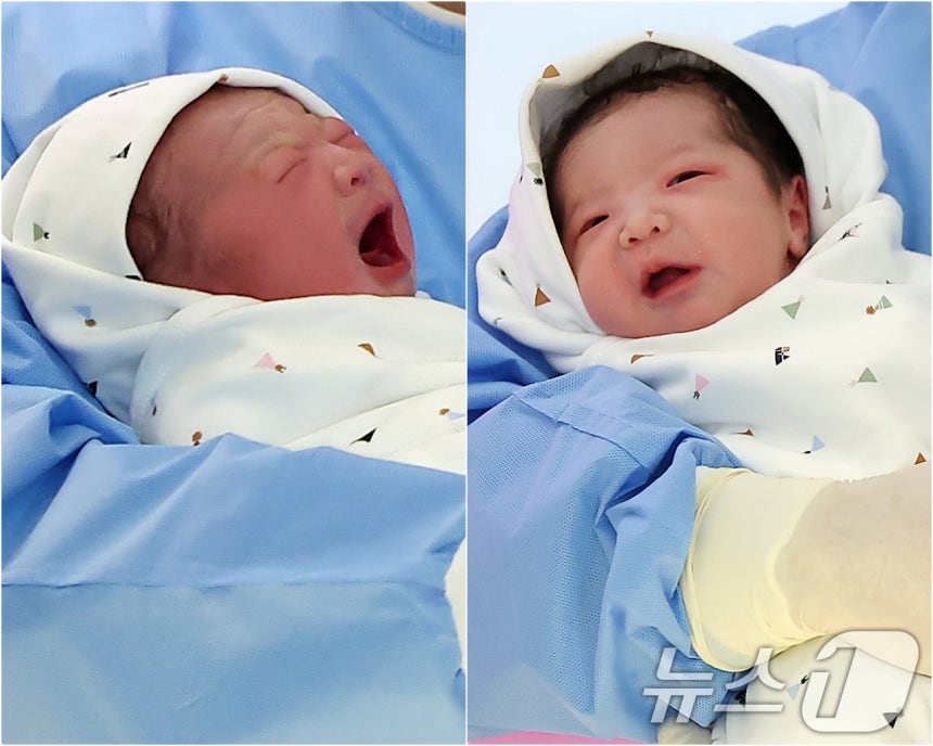 병오년(丙午年) 새해 첫 날인 1일 새벽 서울 강남구 강남차여성병원에서 산모 황은정씨와 남편 윤성민씨 사이에서 태어난 새해 첫 아기 쨈이(여야,2.88kg)양과 산모 황혜련씨와 남편 정동규씨 사이에서 태어난 새해 