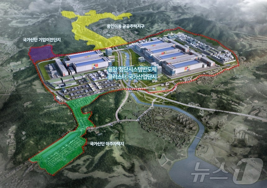 '용인 첨단시스템반도체 국가산업단지 조감도.(용인시 제공) 2025.12.22/뉴스1 ⓒ News1 김평석 기자