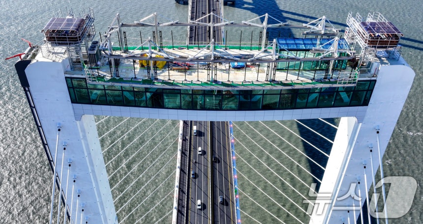 인천 제3연륙교가 개통된 5일 차량들이 제3연륙교를 통행하고 있다. 2026.1.5/뉴스1 ⓒ News1 이호윤 기자