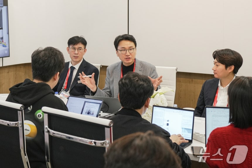 이경수 세라젬 대표이사가 6일(현지시간) CES 2026에서 기자간담회를 진행하고 있다.(세라젬 제공)