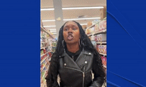 처음본 성소수자 남성에게 성적 비하 발언을 퍼부은 뒤 이유 없이 폭력을 휘두른 흑인여성.출처=NBC