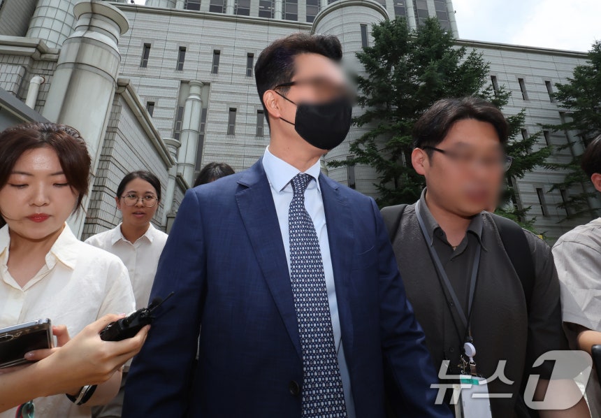 윤석열 전 대통령의 부인 김건희 여사에게 청탁할 목적으로 명품 가방과 목걸이를 전달한 혐의를 받는 윤영호 전 통일교 세계본부장.2025.7.30/뉴스1 ⓒ News1 장수영 기자