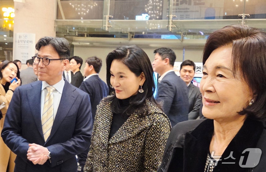 정주영 추모 음악회 참석자들