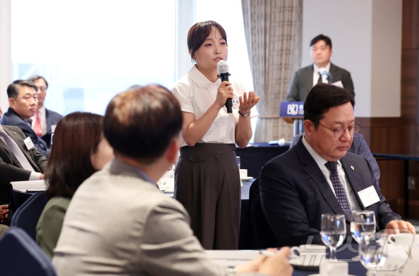 김주희 인벤티지랩 대표가 24일 오전 서울 중구 소공동 롯데호텔에서 열린 '제25회 바이오리더스클럽'에서 발언하고 있다.2025.6.24 ⓒ 뉴스1 김성진 기자