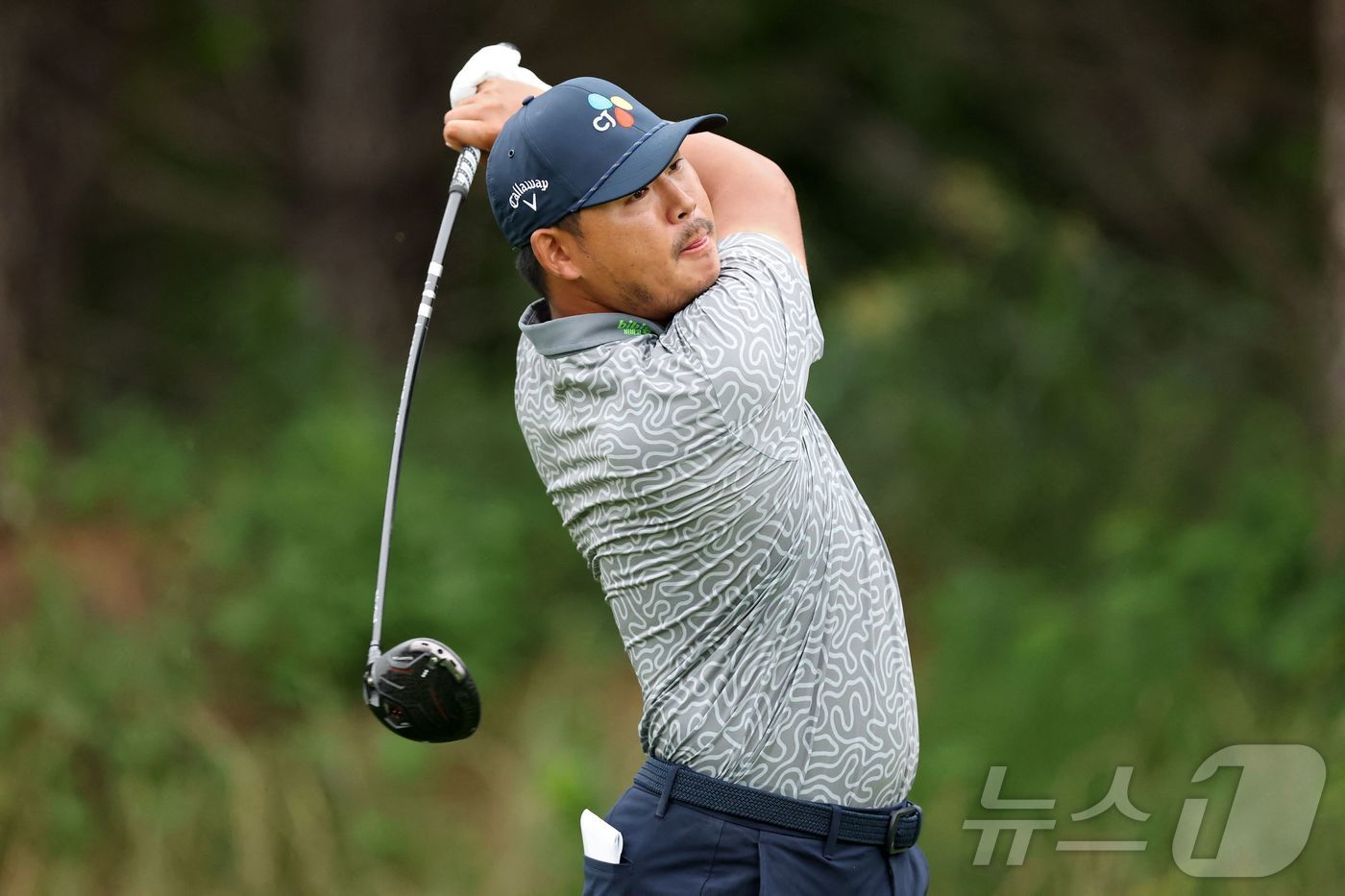 '7언더파' <b>김시우</b>, PGA CJ컵 첫날 공동 4위…선두 무어에 2타 차