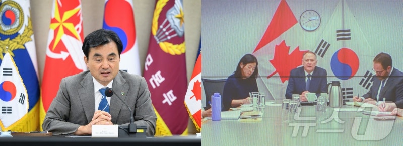 <b>한</b>·<b>캐나다</b> 국방부 장관 <b>공조통화</b>