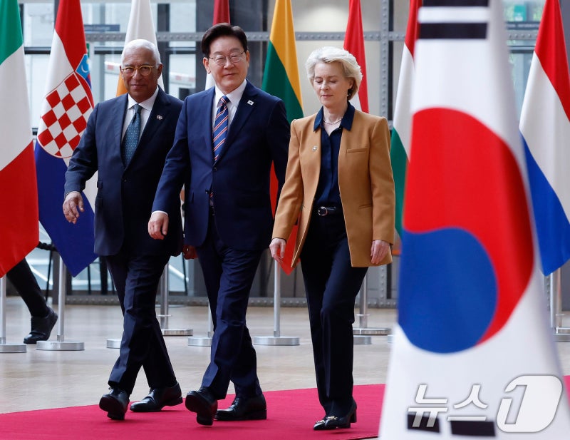 <b>한-EU</b> 정상 "北 핵보유국 인정 불가…북러 불법 군사협력 강력 규탄"