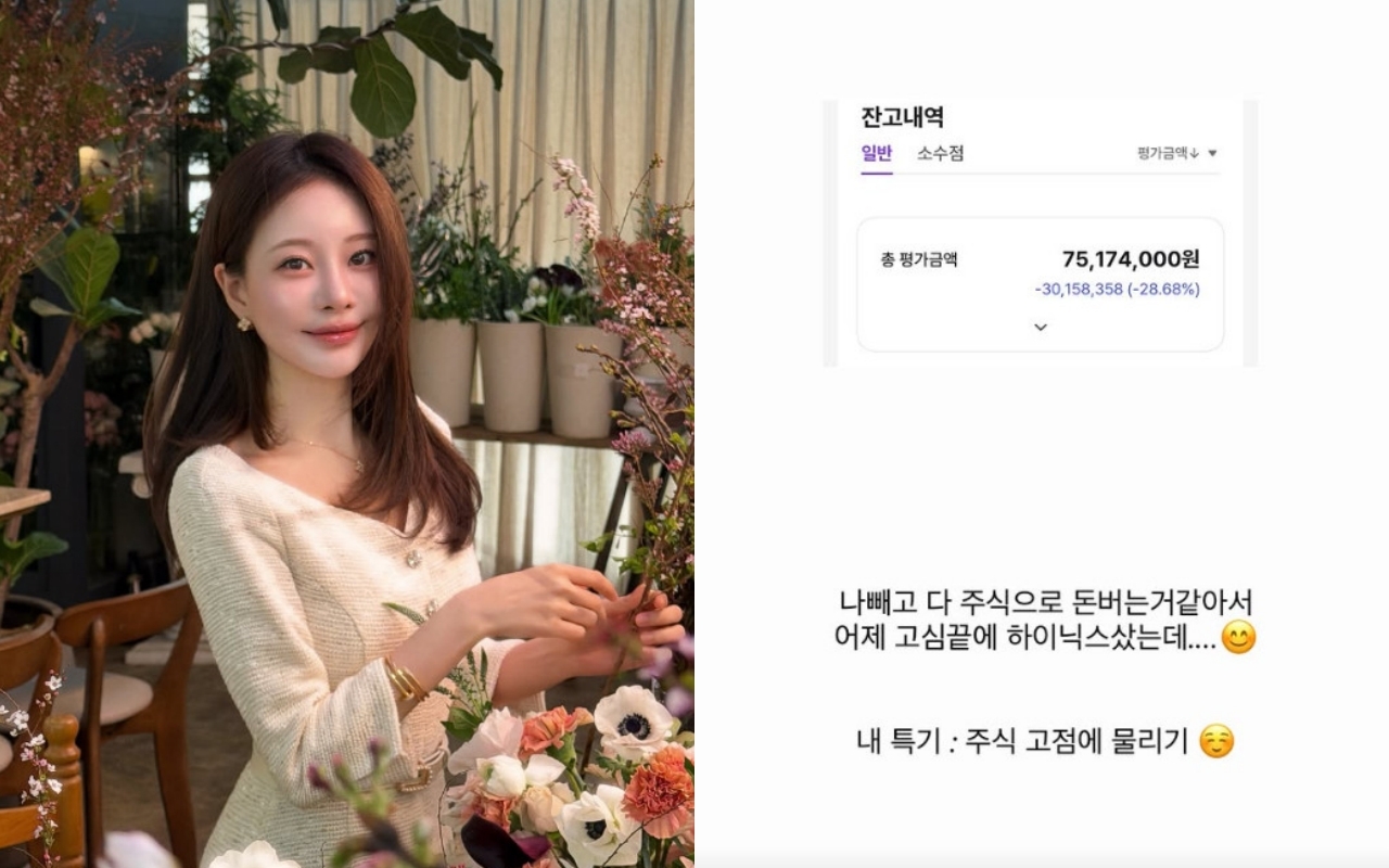 "고심 끝에 하이닉스 샀는데"…'1억 투자' 아옳이, 3000만원 손실 직접 인증