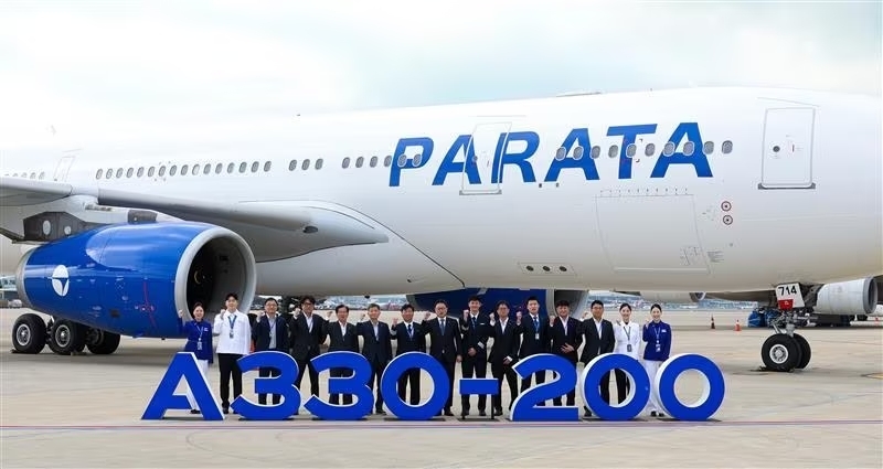 파라타항공의 3호기로 A330-200이 지난해 10월 인천국제공항을 통해 도입된 모습(자료사진. 파라타항공 제공). 2025.10.18.