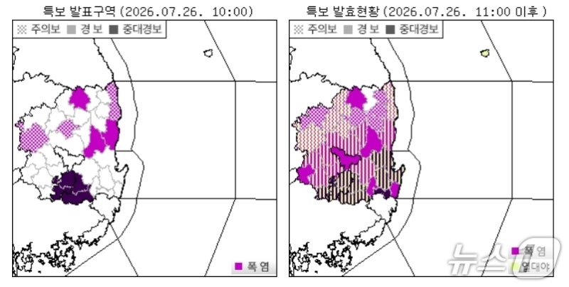 <b>대구</b>·경산·청도에도 '<b>폭염중대경보</b>'…"모든 야외활동 즉시 중단"