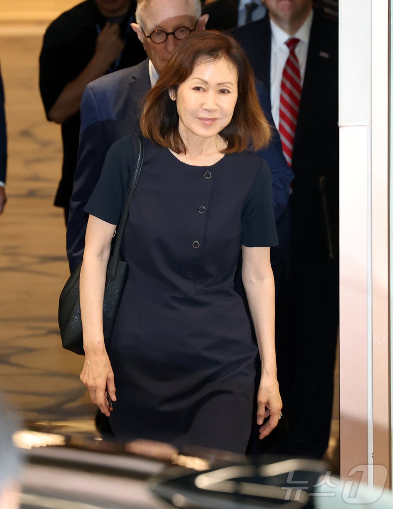 <b>입국</b>하는 <b>미셸 스틸</b> 신임 주한미국대사