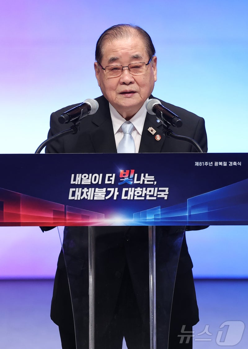 기념사하는 <b>이종찬 광복회장</b>