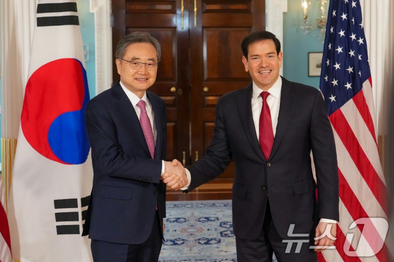 <b>조현</b>-<b>루비오</b> 한미 현안 논의 <b>통화</b>…대북정책 '엇박자' 봉합 나서