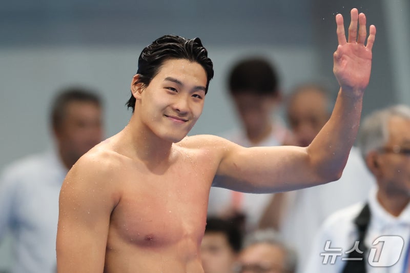 "아깝다 0.04초차" 김영범, 남자 <b>자유형 100m</b> 銀…황선우, 2연속 銅[AG]