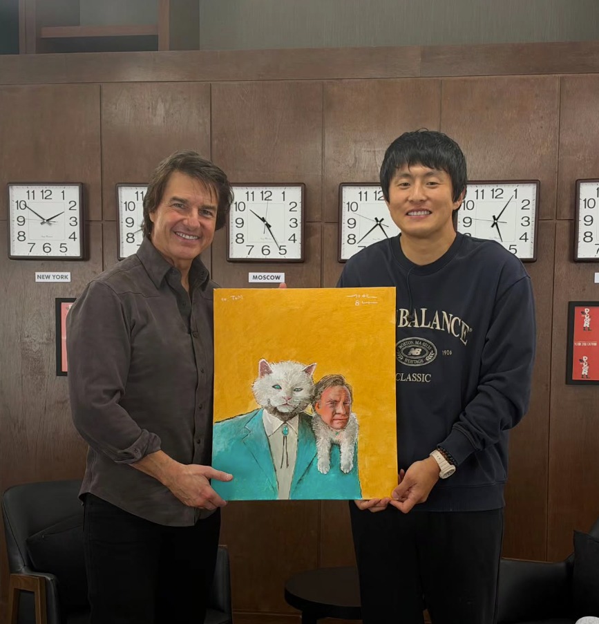 월클과 월클의 만남, 기안84가 톰 크루즈한테 선물한 그림 수준