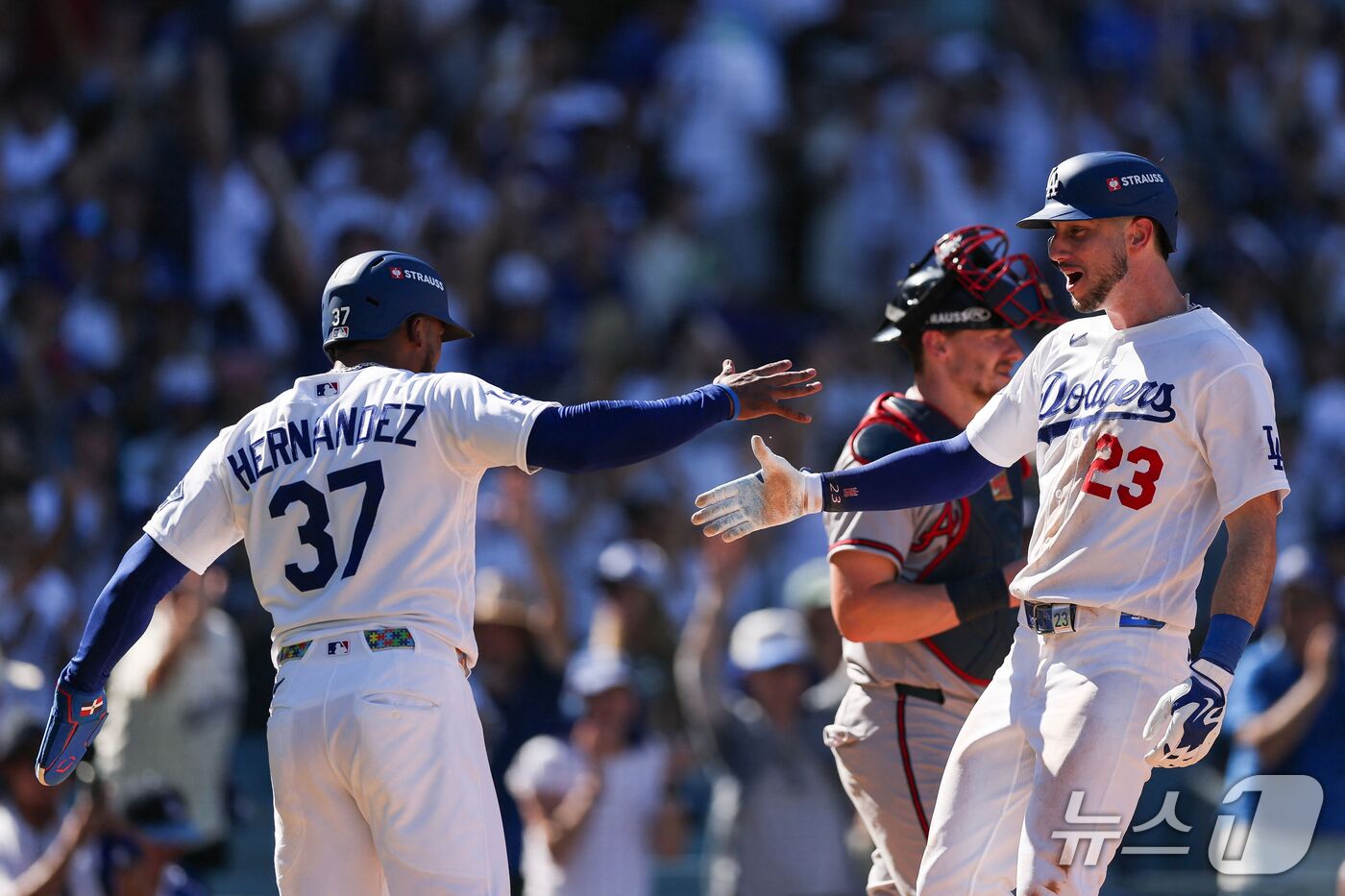 '테오스카 결승포' 다저스, 애틀랜타에 <b>NLDS 1차전</b> 승리